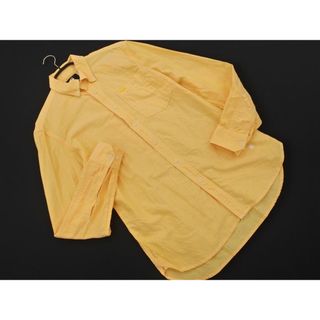 G-STAR RAW ジースターロゥ 長袖 ボタンダウン シャツ sizeS/黄 ■◇ メンズ