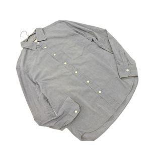 nano universe ナノユニバース ストライプ シャツ sizeM/グレー ■◇ メンズ