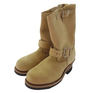 レッドウィング(REDWING)のRED WING レッドウィング 8268 ENGINEER BOOT スエード エンジニアブーツ 2007年製 ベージュ系 5D【極上美品】【中古】(ブーツ)