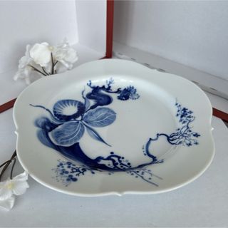 MEISSEN - 未使用 マイセン自然主義 花 蝶 虫5つ花 ケシプレート MEISSEN - 未使用 マイセン自然主義 花 蝶 虫5つ花 ケシプレート