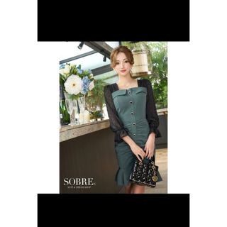 ROBE - fm2370*パール付チュール✖️レースホルターネック ROBE - fm2370*パール付チュール✖️レースホルターネック
