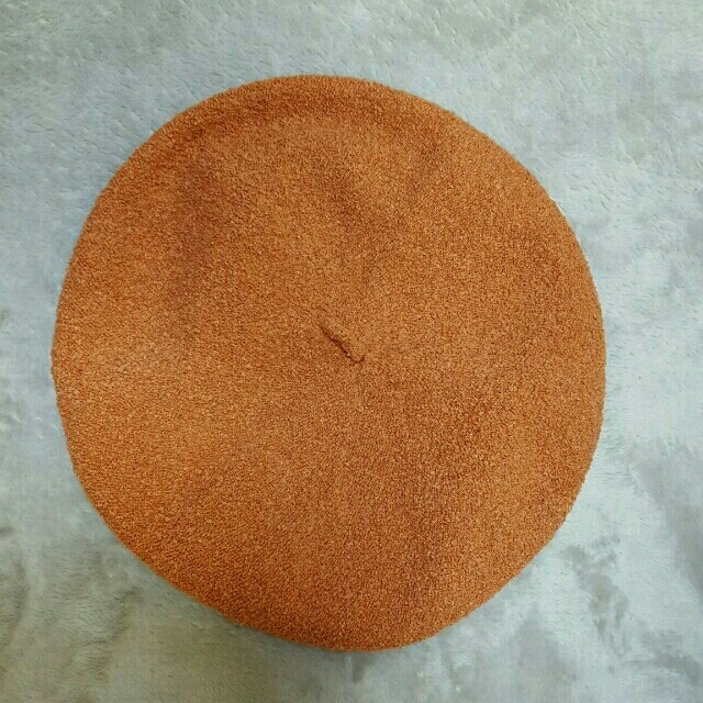 AS KNOW AS(アズノウアズ)のアズノゥアズ　春夏用ベレー帽〚深いオレンジ色〛 レディースの帽子(ハンチング/ベレー帽)の商品写真
