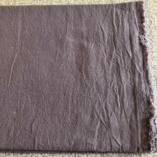 【先染　綿麻ワッシャー生地】961　ラベンダーグレー110×100cm(生地/糸)