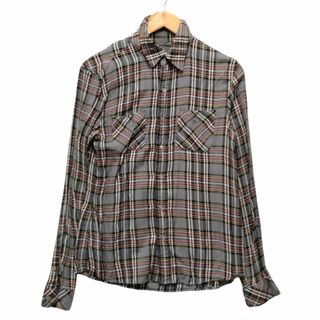 R.H VINTAGE ロンハーマンヴィンテージ 品番 112070140 レーヨン チェックシャツ 長袖 サイズ S 正規品 / B6981(シャツ)
