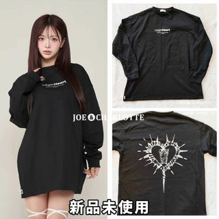 Darich - ダーリッチ darich ハートモチーフロングTシャツ BLKの Darich - ダーリッチ darich ハートモチーフロングTシャツ BLKの