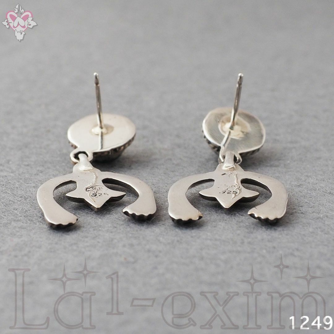 INDIAN JEWELRY - ナジャ スカッシュ ピアス ターコイズ INDIAN JEWELRY - ナジャ スカッシュ ピアス ターコイズ