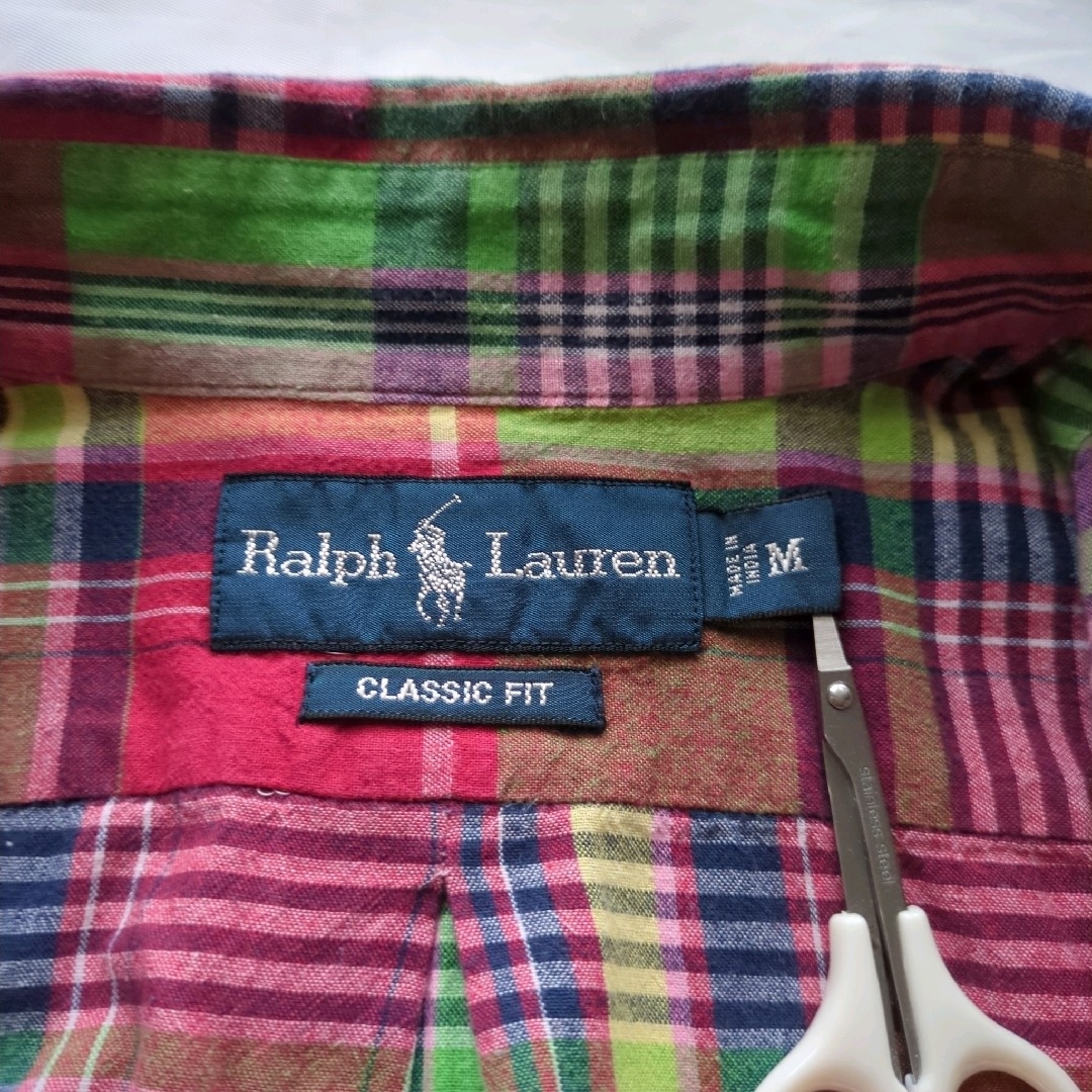 Ralph Lauren - 90sラルフローレン半袖BDシャツチェックワン Ralph Lauren - 90sラルフローレン半袖BDシャツチェックワン