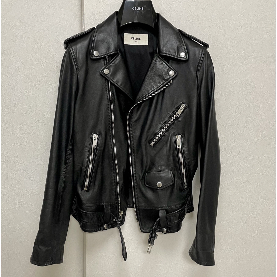 CELINE - 19SS Celine クラシックバイカーレザージャケット CELINE - 19SS Celine クラシックバイカーレザージャケット
