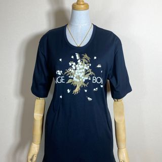 INGEBORG - INGEBORG 黒チュニックたけカーディガン 未使用品の INGEBORG - INGEBORG 黒チュニックたけカーディガン 未使用品の