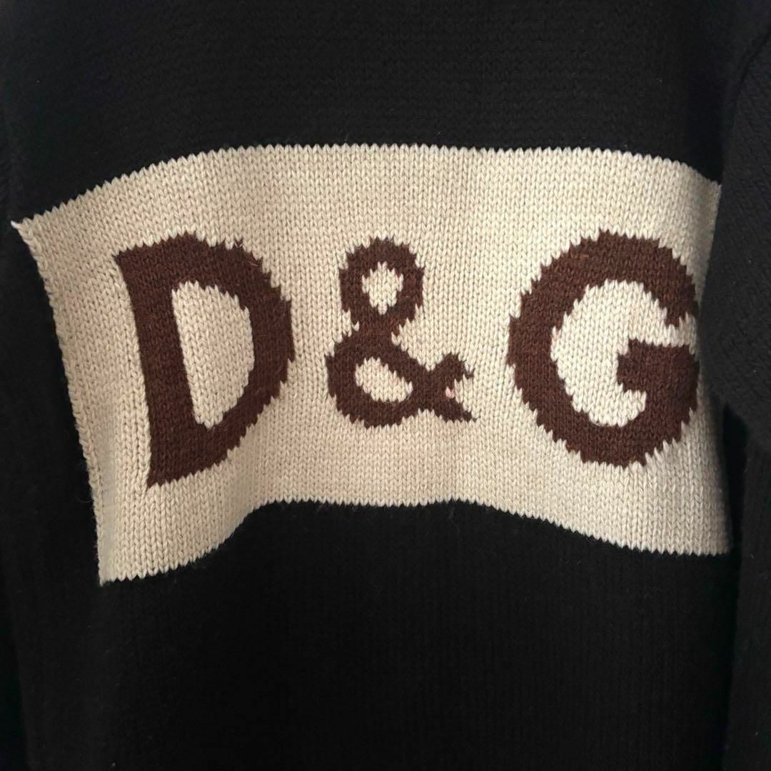 DOLCE&GABBANA - D&G ニット セーター ドルガバ 黒 ロゴ DOLCE&GABBANA - D&G ニット セーター ドルガバ 黒 ロゴ