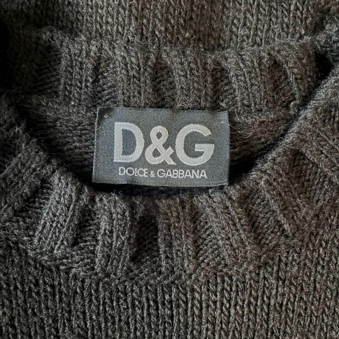 DOLCE&GABBANA - D&G ニット セーター ドルガバ 黒 ロゴ DOLCE&GABBANA - D&G ニット セーター ドルガバ 黒 ロゴ