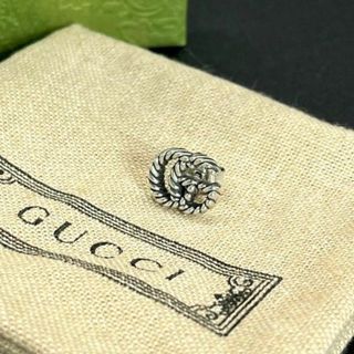 GUCCI - 【超美品】GUCCI ピアス インターロッキングG 燻 片耳 GUCCI - 【超美品】GUCCI ピアス インターロッキングG 燻 片耳