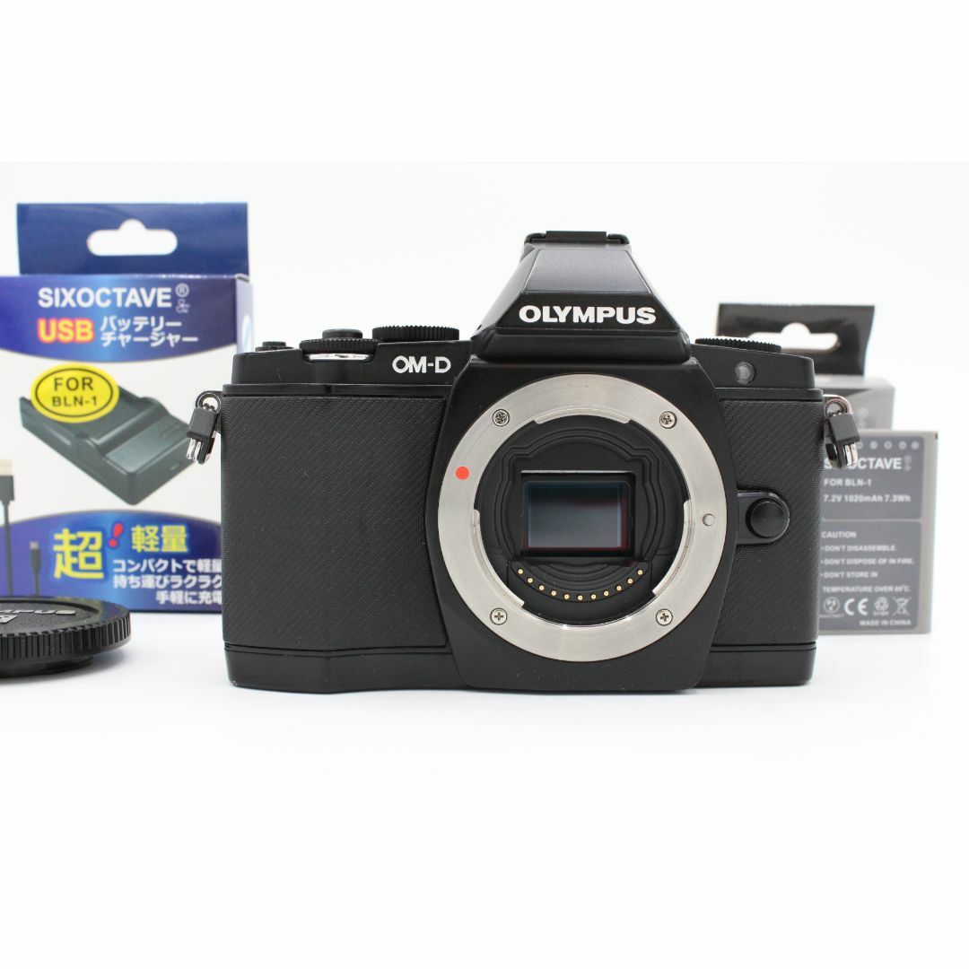 OLYMPUS - ＜＜ショット数5797回！新品充電器（社外品）＆バッテリー付き！＞＞【良品】OLYMPUS オリンパス OM-D E-M5 ボディ ブラック #LE20250961