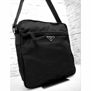 PRADA - i05【美品】プラダ 三角ロゴ ナイロン レザー カーキ PRADA - i05【美品】プラダ 三角ロゴ ナイロン レザー カーキ