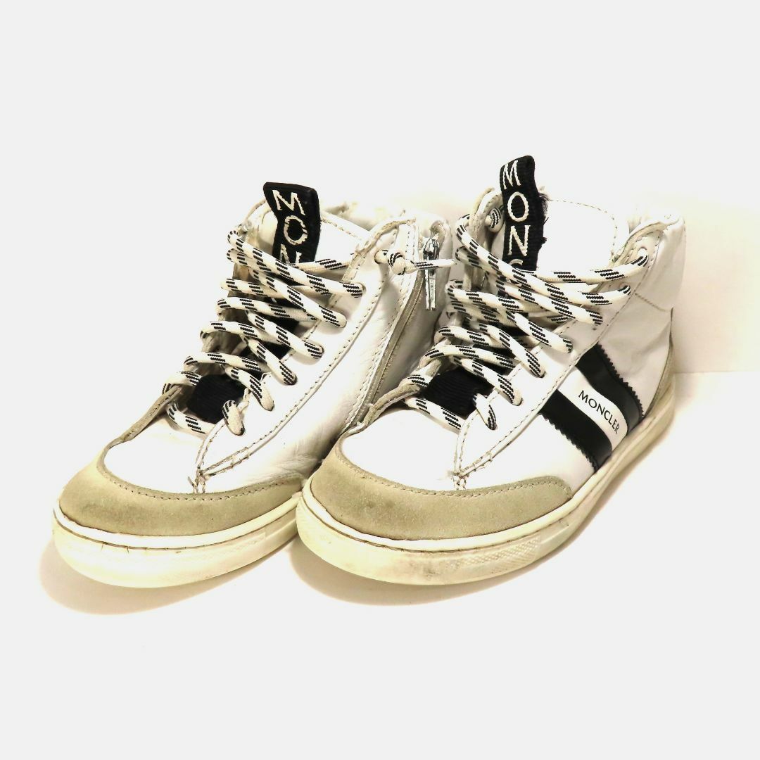 MONCLER - MONCLER モンクレール レザー スニーカー キッズ 30 18.5cm相当