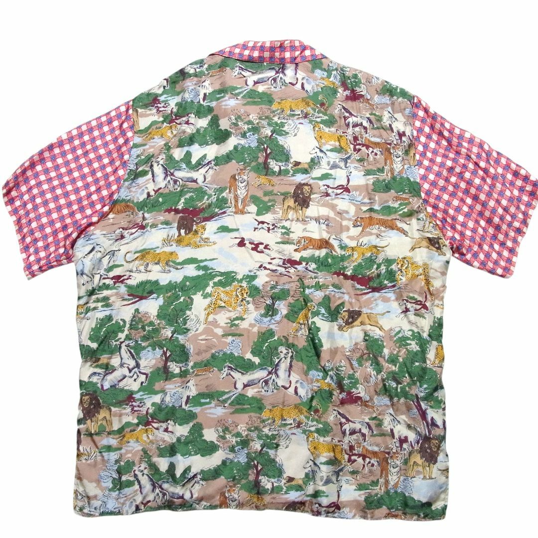 GUCCI - 19AW グッチ シルク 総柄 オーバーサイズ シャツ 46 GUCCI - 19AW グッチ シルク 総柄 オーバーサイズ シャツ 46