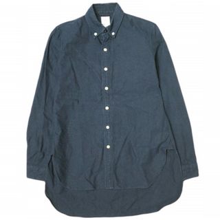 KICS DOCUMENT x BEAMS BOY キクスドキュメント ビームスボーイ 別注 日本製 オックスフォードロングテールBDシャツ 01-1601-0004-09 2 NAVY 長袖 トップス【中古】【KICS DOCUMENT × BEAMS BOY】