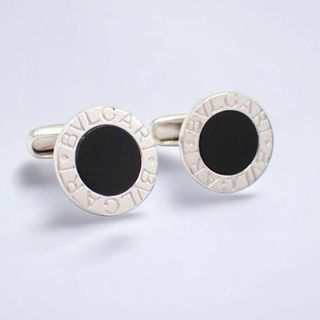 BVLGARI - 箱 ブルガリ カフリンクス カフスボタン オニキス 925 BVLGARI - 箱 ブルガリ カフリンクス カフスボタン オニキス 925