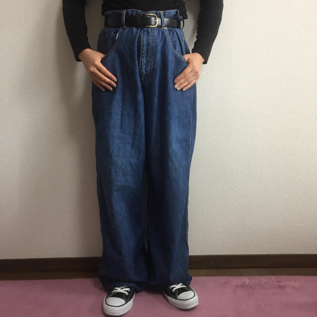 Ralph Lauren - ラルフローレン デニムワイドパンツの通販 by