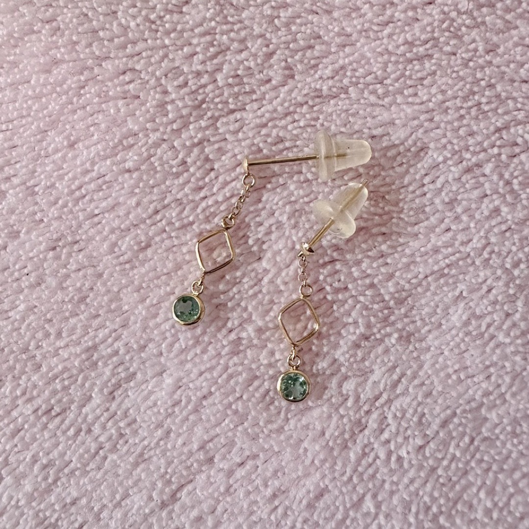 JEWELRY TSUTSUMI(ジュエリーツツミ)の新品未使用 ツツミ K10 ゴールド ブルー クォーツ ピアス レディースのアクセサリー(ピアス)の商品写真