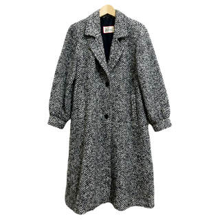 HYKE - HYKE ハイク チェスターコート 1(S位) 黒 【古着】【中古 HYKE - HYKE ハイク チェスターコート 1(S位) 黒 【古着】【中古