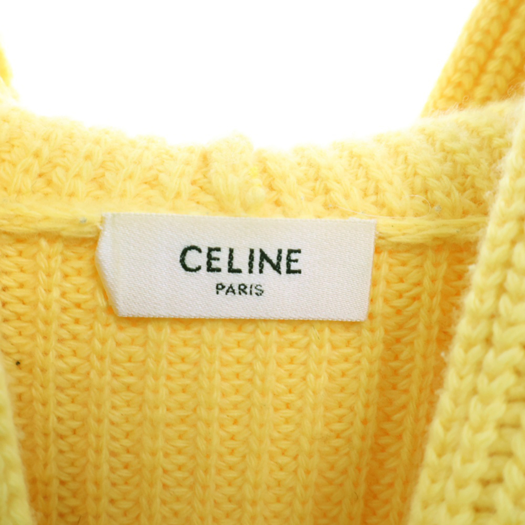 CELINE - CELINE セリーヌ Embroidered Knit Wool Hoodie CELINE - CELINE セリーヌ Embroidered Knit Wool Hoodie