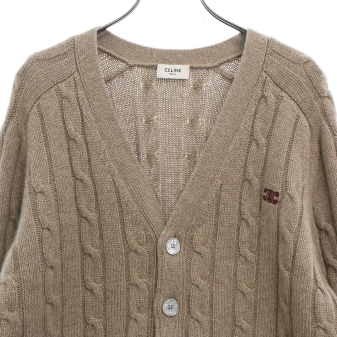 CELINE - CELINE セリーヌ 23AW Triomphe Cardigan Cable Knit CELINE - CELINE セリーヌ 23AW Triomphe Cardigan Cable Knit