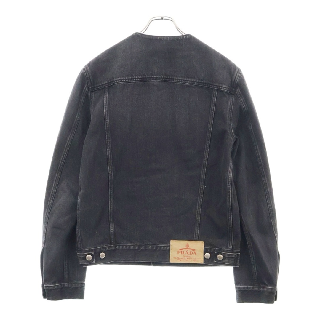 PRADA - PRADA プラダ GEB229 ノーカラーウォッシュドデニム PRADA - PRADA プラダ GEB229 ノーカラーウォッシュドデニム