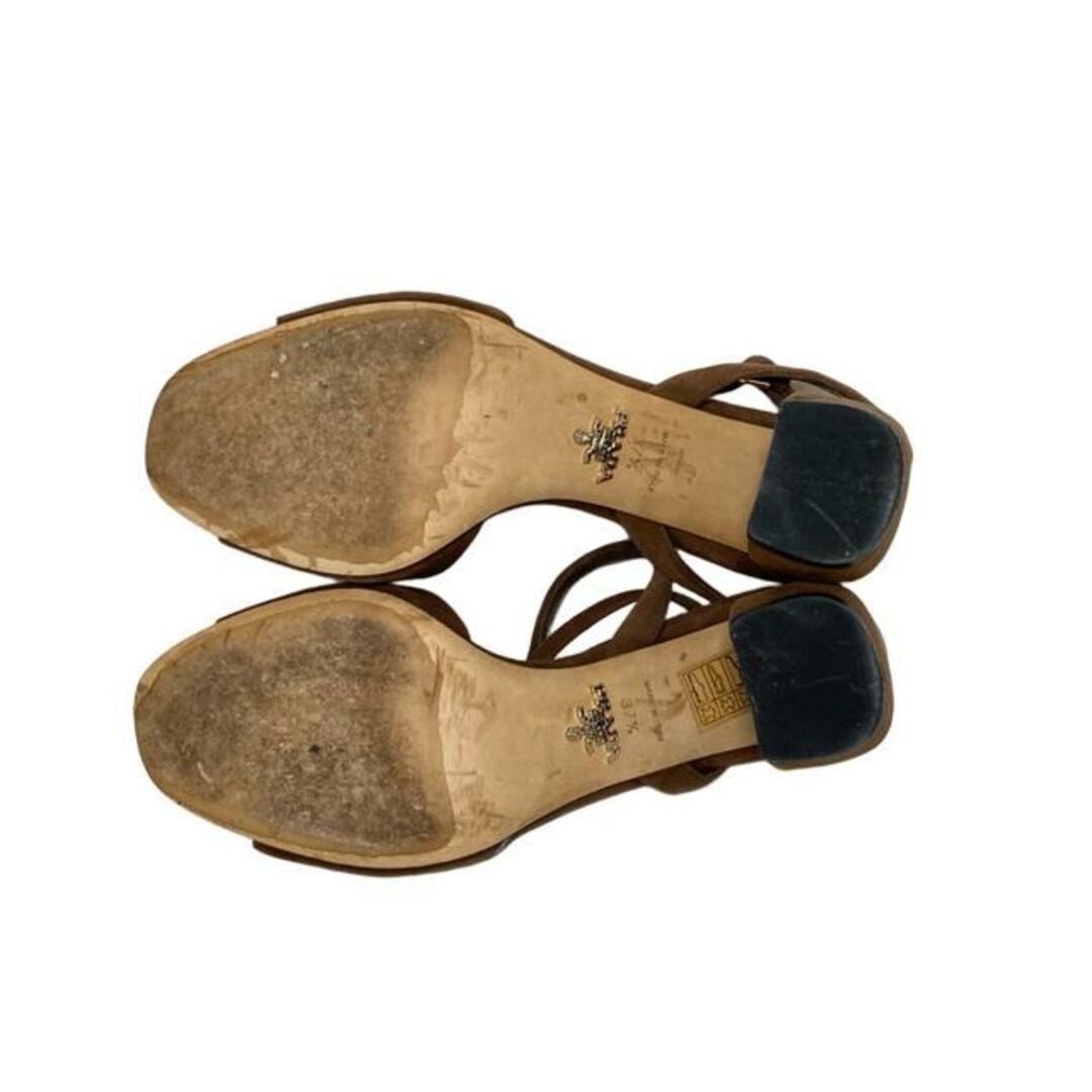 PRADA - PRADA(プラダ) サンダル 37 1/2 レディース - ダーク PRADA - PRADA(プラダ) サンダル 37 1/2 レディース - ダーク