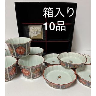 有田焼 - 第一陶器 翔山窯 染付祥瑞 瓔珞文 山水画 大鉢 盛鉢 有田焼 - 第一陶器 翔山窯 染付祥瑞 瓔珞文 山水画 大鉢 盛鉢