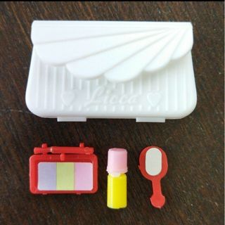 リカちゃんガムおまけ 昭和当時もの コスメポーチお化粧セット(その他)