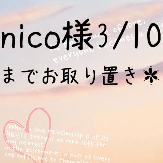 nico様3/10までお取り置き＊(その他)