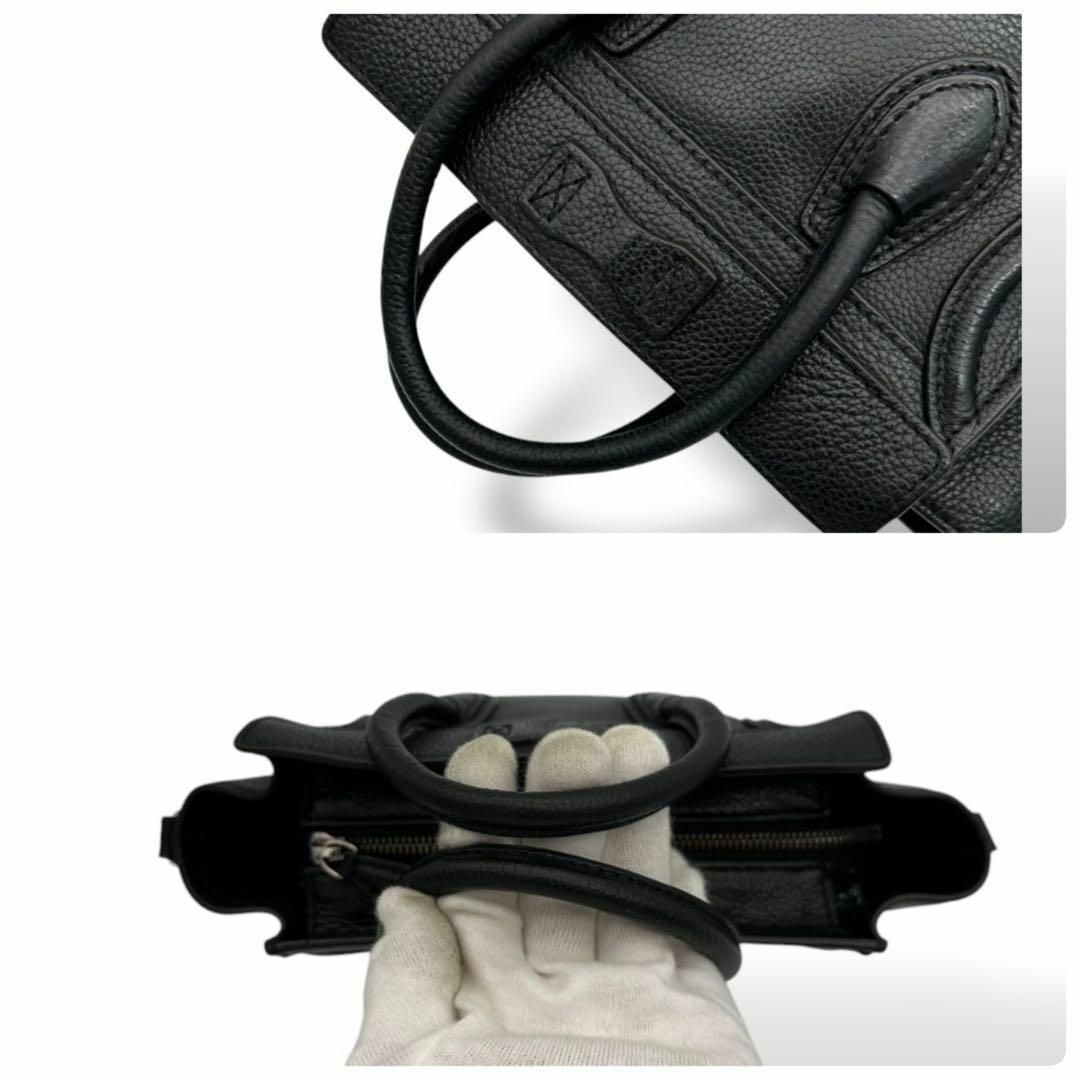 CELINE - 未使用に近い セリーヌ ハンドバッグ ラゲージ ナノ CELINE - 未使用に近い セリーヌ ハンドバッグ ラゲージ ナノ
