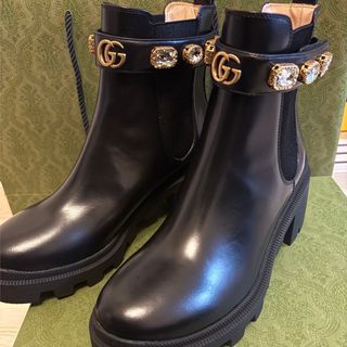 GUCCI - 美品 GUCCI グッチ サイドゴア ブーツ マーモント GUCCI - 美品 GUCCI グッチ サイドゴア ブーツ マーモント