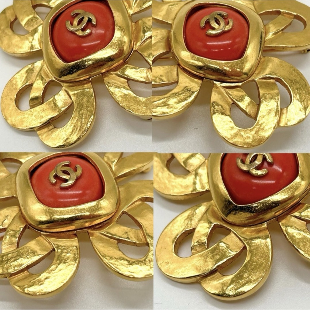 CHANEL - CHANEL シャネル ブローチ ココマーク ゴールド カラー CHANEL - CHANEL シャネル ブローチ ココマーク ゴールド カラー