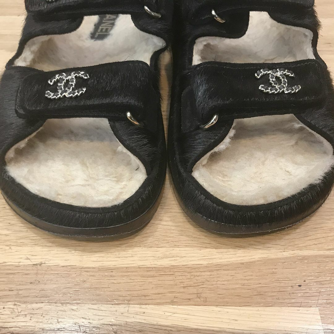 CHANEL - 超美品 シャネル フットベッド ベルクロ サンダル CHANEL - 超美品 シャネル フットベッド ベルクロ サンダル