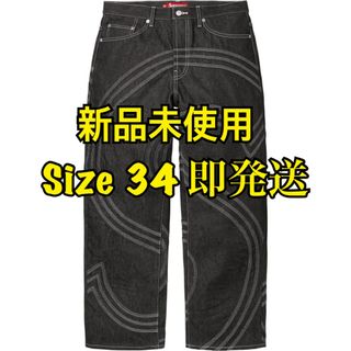 Supreme - Supreme S Logo Rigid Baggy Jean Rigid黒34の通販 Supreme - Supreme S Logo Rigid Baggy Jean Rigid黒34の通販