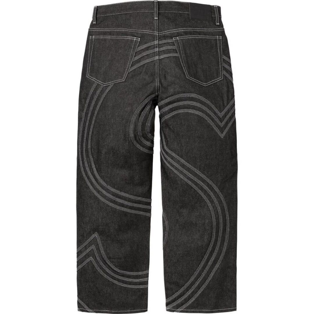 Supreme - Supreme S Logo Rigid Baggy Jean Rigid黒32の通販 by Supreme - Supreme S Logo Rigid Baggy Jean Rigid黒32の通販 by