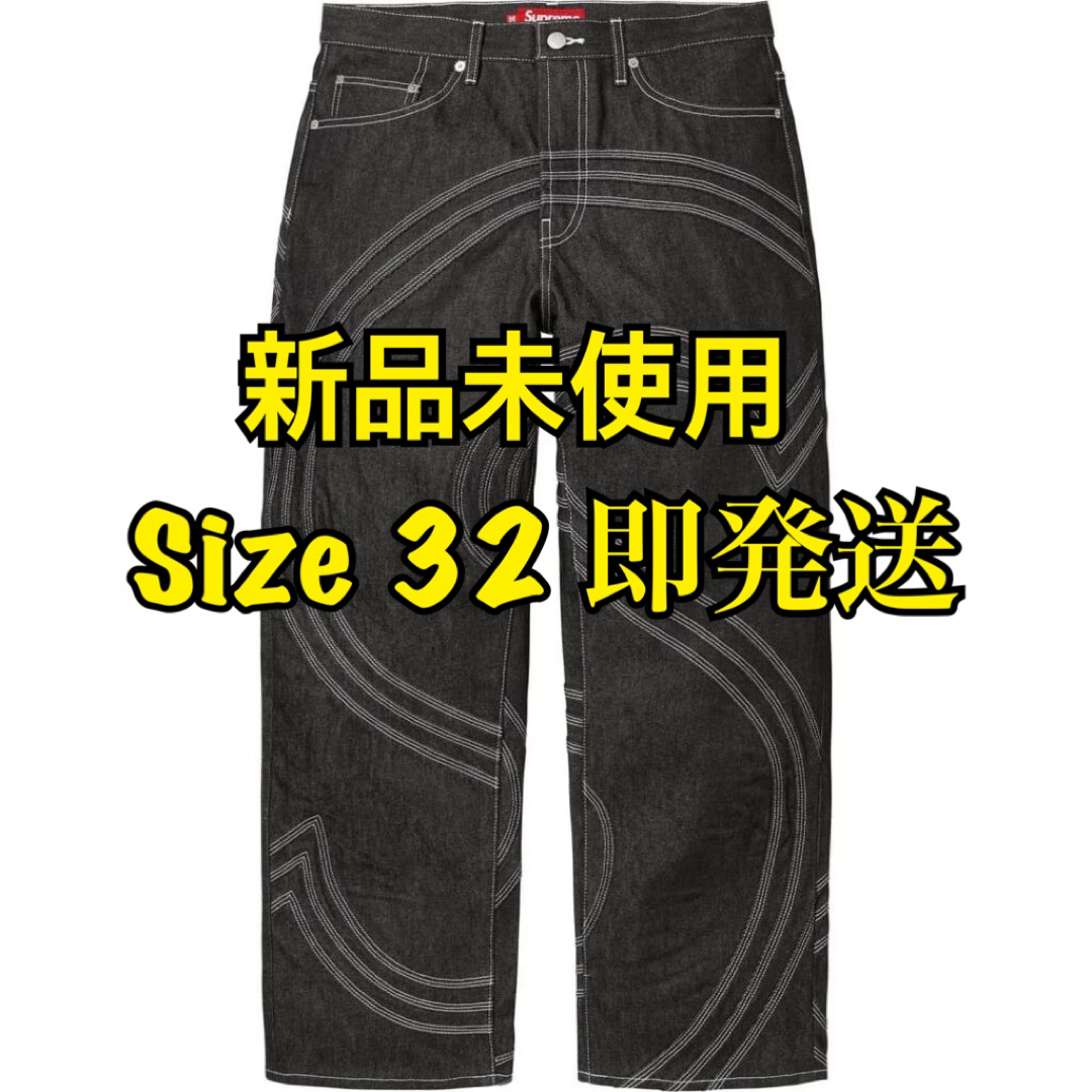 Supreme - Supreme S Logo Rigid Baggy Jean Rigid黒32の通販 by Supreme - Supreme S Logo Rigid Baggy Jean Rigid黒32の通販 by