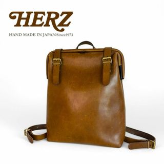 HERZ - 美品○HERZ_Organレザーリュック黒ブラックヘルツ HERZ - 美品○HERZ_Organレザーリュック黒ブラックヘルツ