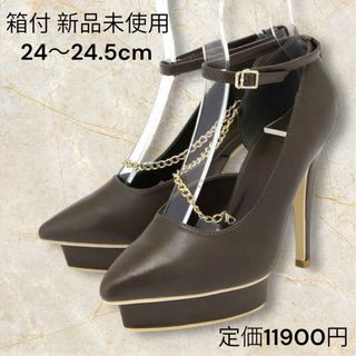 新品❤️リップサービス アンクルストラップ付ハイヒール 24cm パーティ(ハイヒール/パンプス)