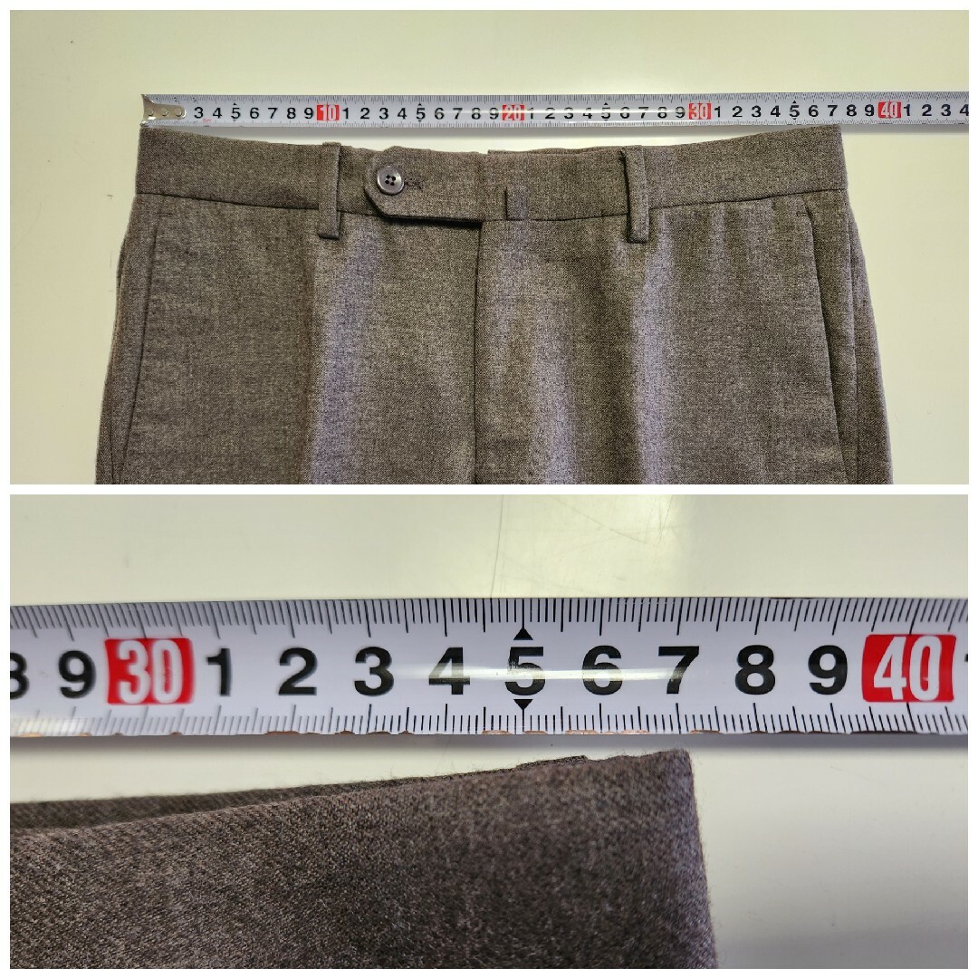 INCOTEX - 【美品】インコテックス SLIM SUPER100S ウール 薄茶 INCOTEX - 【美品】インコテックス SLIM SUPER100S ウール 薄茶