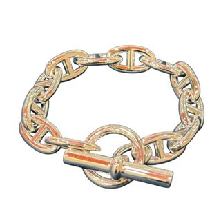 エルメス(HERMES)の　エルメス HERMES シェーヌダンクルGM 12コマ SV925 ジュエリー(ブレスレット/バングル)