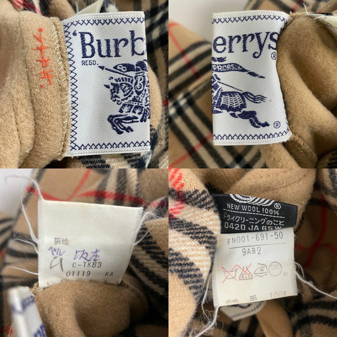【有名人芸能人】 BURBERRY ノバ Burberrys 90s 希少 ウールコート バーバリー - ジャケット・アウター