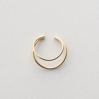 エテ(ete)のエテ✳︎ ダブルフープイヤーカフ(イヤーカフ)