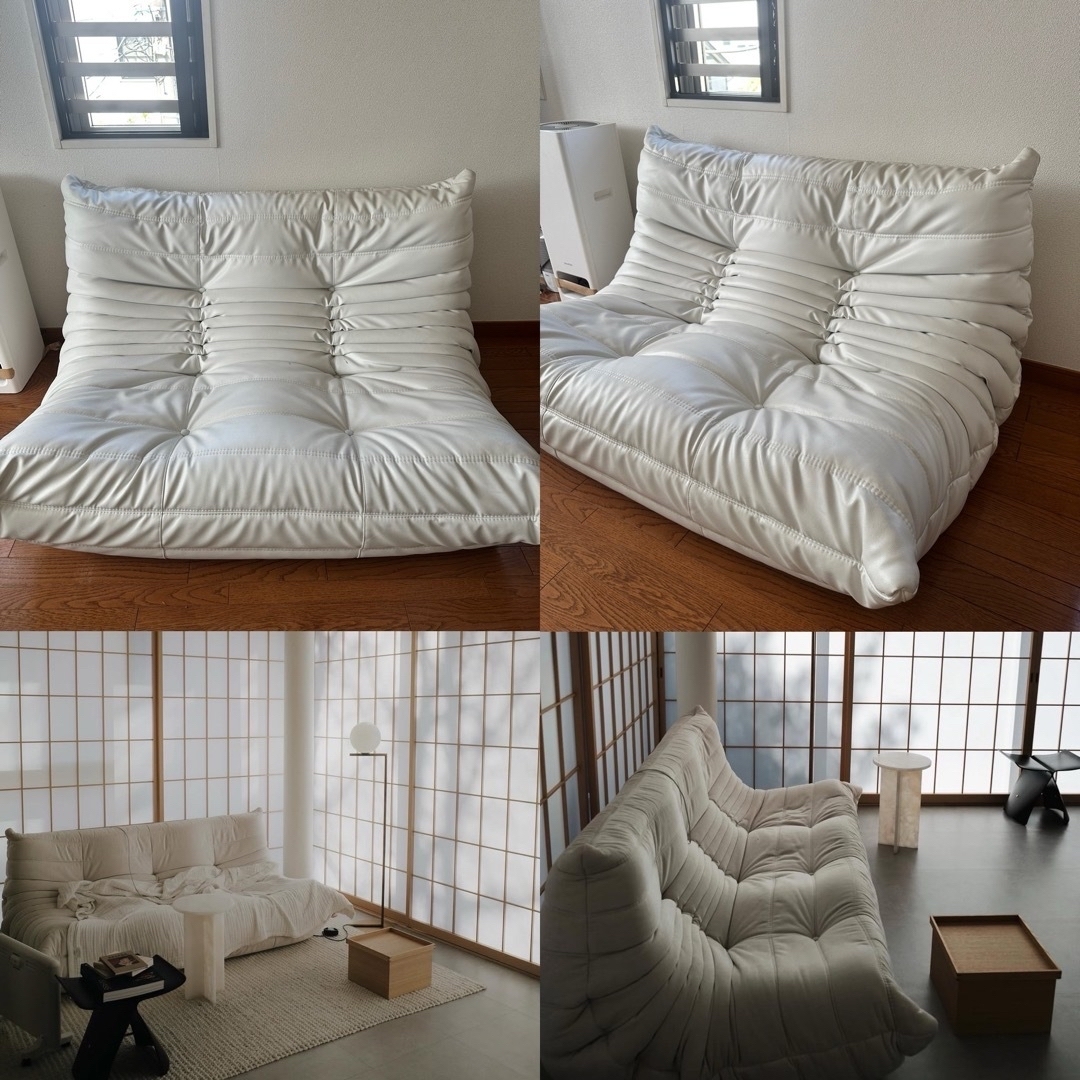 ligne roset - 正規品 ligne roset リーンロゼ トーゴ ホワイト ligne roset - 正規品 ligne roset リーンロゼ トーゴ ホワイト