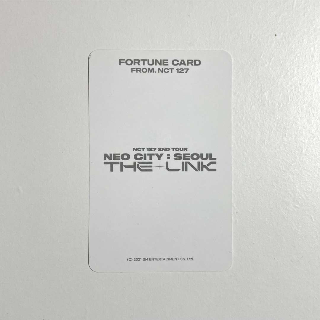 NCT - NCT127 マーク トレカ THE LINK md フォーチュンカード の NCT - NCT127 マーク トレカ THE LINK md フォーチュンカード の