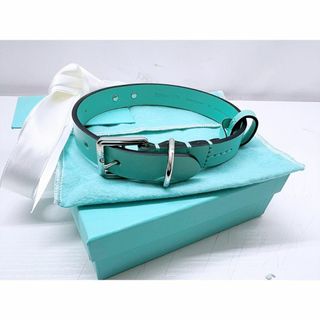 美品・箱付き】ティファニー/ペット用 アクセサリー レザー 美品・箱付き】ティファニー/ペット用 アクセサリー レザー