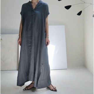 argue LINEN TWILL ESSENTIAL DRESS ワンピース