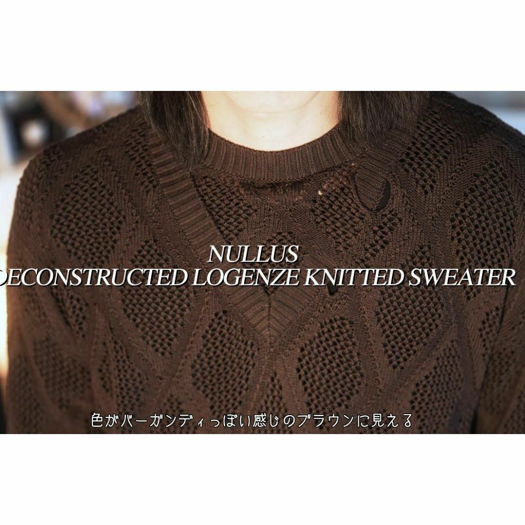 深水光太着用】 NULLUS KNITTED SWEATER ニット セーターの通販 深水光太着用】 NULLUS KNITTED SWEATER ニット セーターの通販